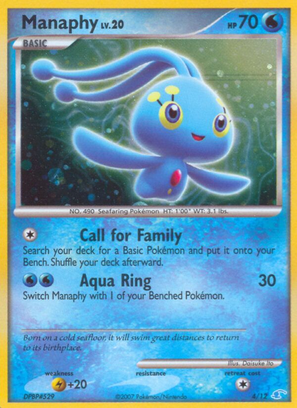 Manaphy 004/12 — DP trainer Kit (Manaphy) (English Pokémon TCG card)