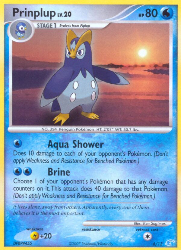 Prinplup 006/12 — DP trainer Kit (Manaphy) (English Pokémon TCG card)