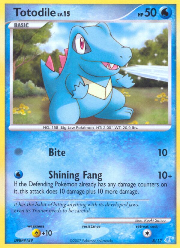 Totodile 008/12 — DP trainer Kit (Manaphy) (English Pokémon TCG card)