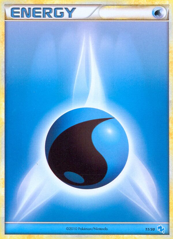 Water Energy 011/30 — HGSS trainer Kit (Gyarados) (English Pokémon TCG card)