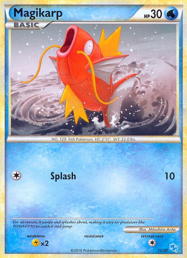 Magikarp 012/30 — HGSS trainer Kit (Gyarados) (English Pokémon TCG card)