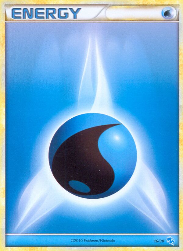 Water Energy 016/30 — HGSS trainer Kit (Gyarados) (English Pokémon TCG card)