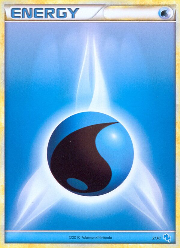 Water Energy 002/30 — HGSS trainer Kit (Gyarados) (English Pokémon TCG card)