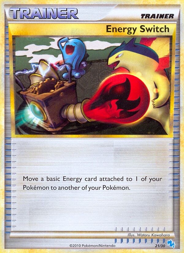 Energy Switch 021/30 — HGSS trainer Kit (Gyarados) (English Pokémon TCG card)