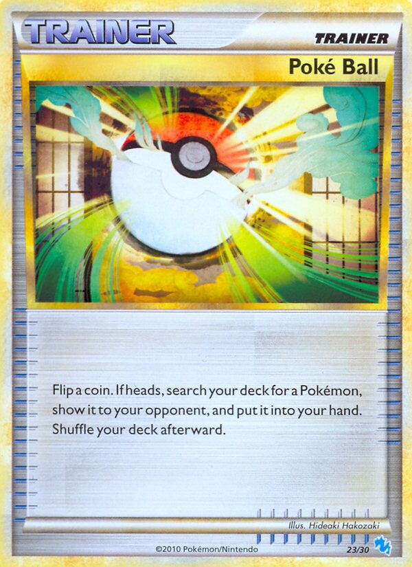 Poké Ball 023/30 — HGSS trainer Kit (Gyarados) (English Pokémon TCG card)