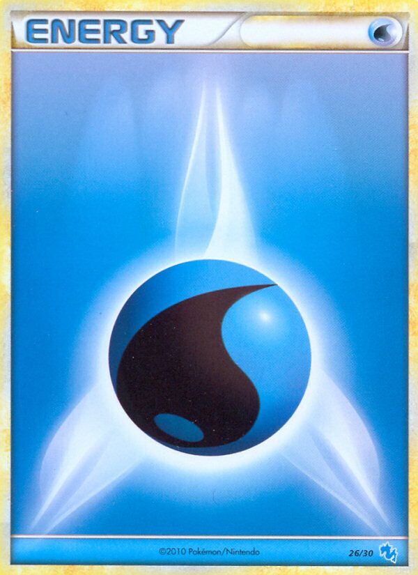 Water Energy 026/30 — HGSS trainer Kit (Gyarados) (English Pokémon TCG card)