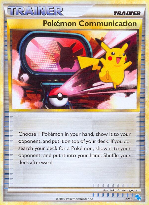 Pokémon Communication 027/30 — HGSS trainer Kit (Gyarados) (English Pokémon TCG card)