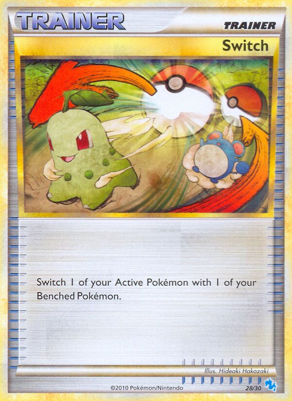Switch 028/30 — HGSS trainer Kit (Gyarados) (English Pokémon TCG card)