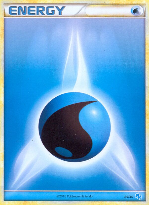 Water Energy 029/30 — HGSS trainer Kit (Gyarados) (English Pokémon TCG card)