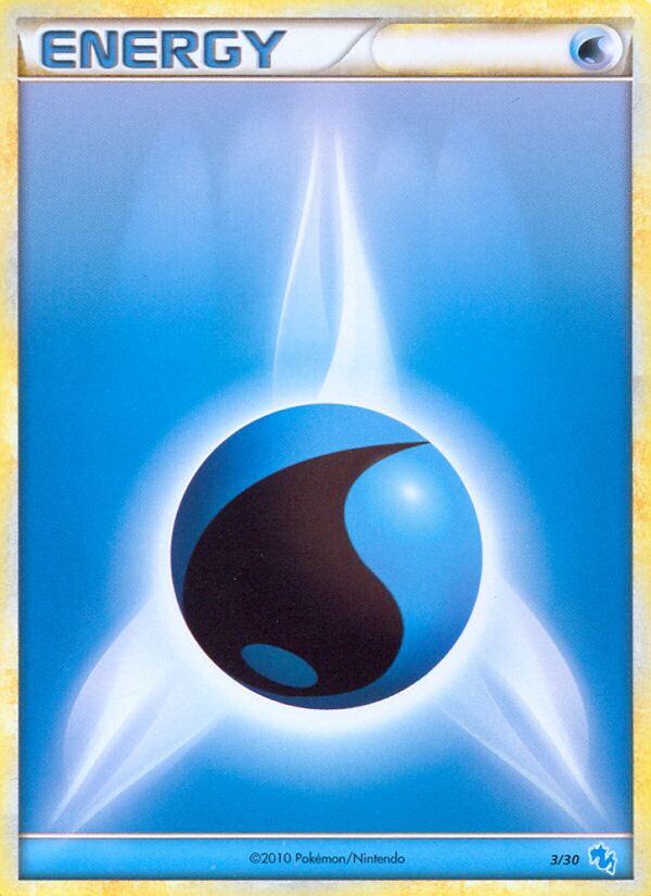 Water Energy 003/30 — HGSS trainer Kit (Gyarados) (English Pokémon TCG card)