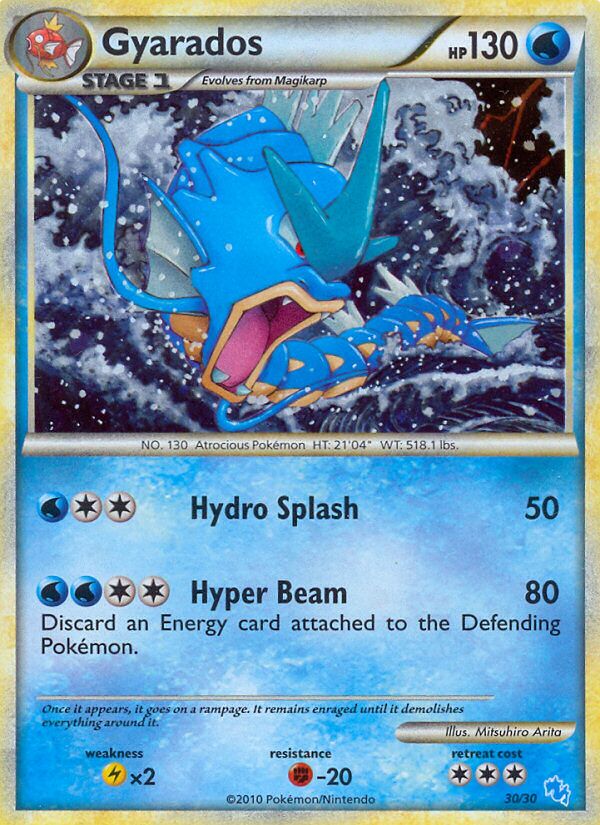 Gyarados 030/30 — HGSS trainer Kit (Gyarados) (English Pokémon TCG card)