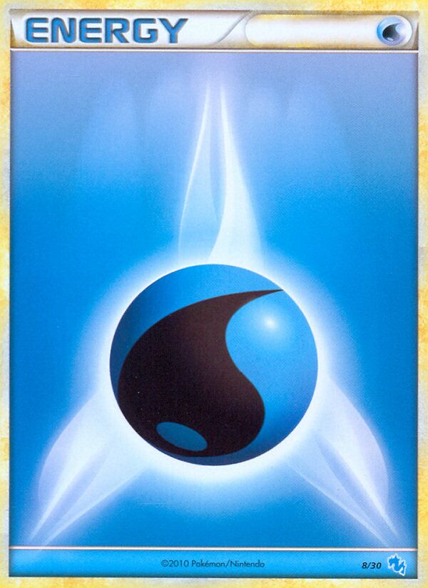 Water Energy 008/30 — HGSS trainer Kit (Gyarados) (English Pokémon TCG card)