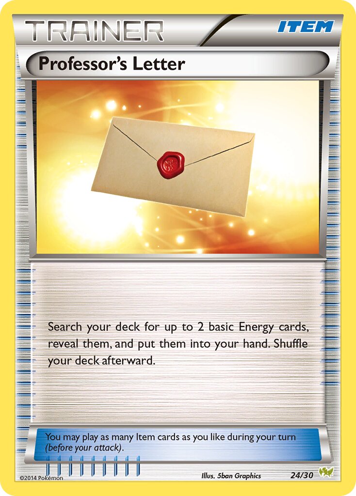 Professor's Letter 024/30 — XY trainer Kit (Noivern) (English Pokémon TCG card)