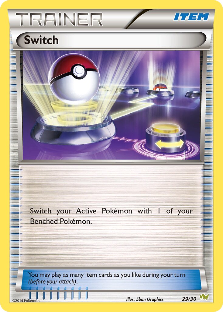 Switch 029/30 — XY trainer Kit (Noivern) (English Pokémon TCG card)