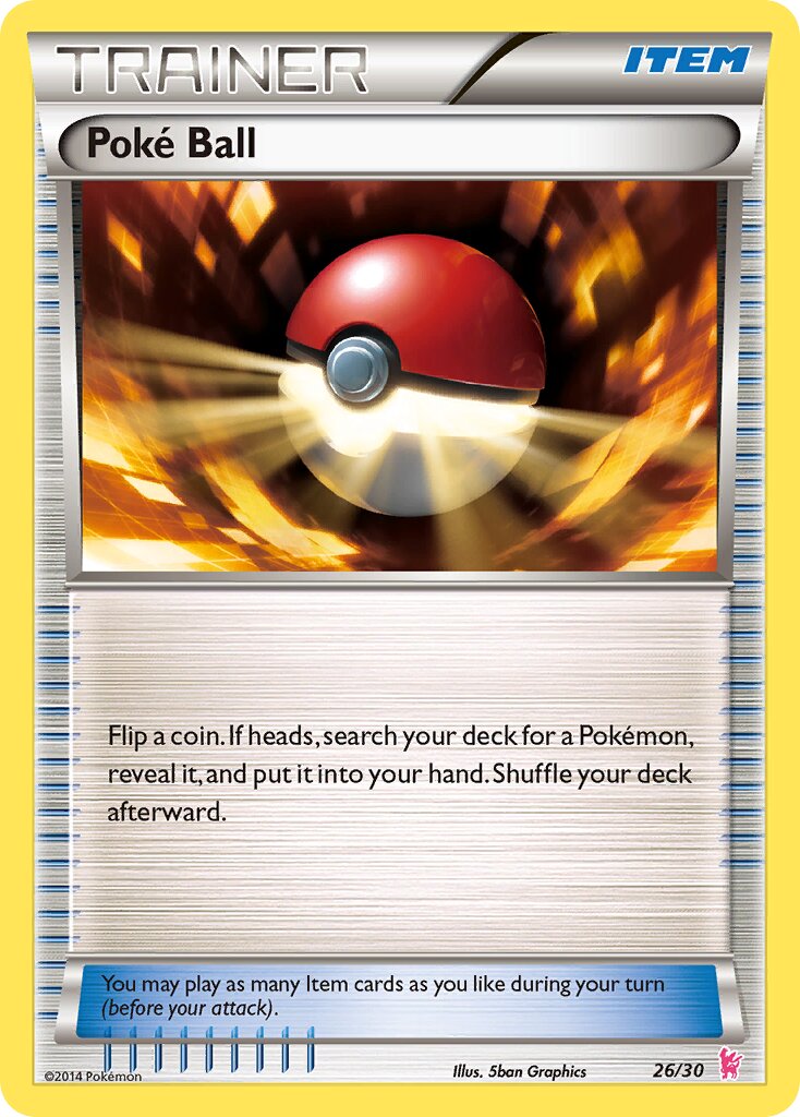 Poké Ball 026/30 — XY trainer Kit (Sylveon) (English Pokémon TCG card)