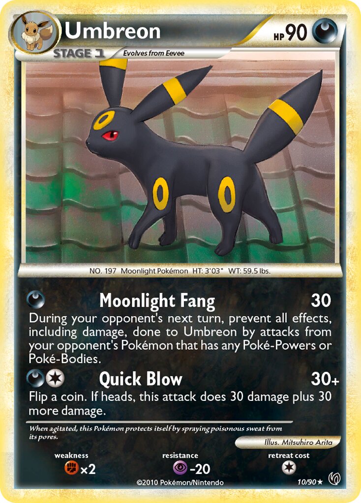 Umbreon 010 — Undaunted (English Pokémon TCG card)