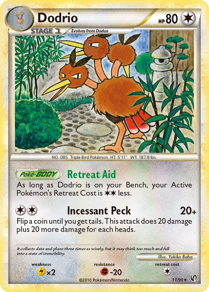 Dodrio 011 — Undaunted (English Pokémon TCG card)