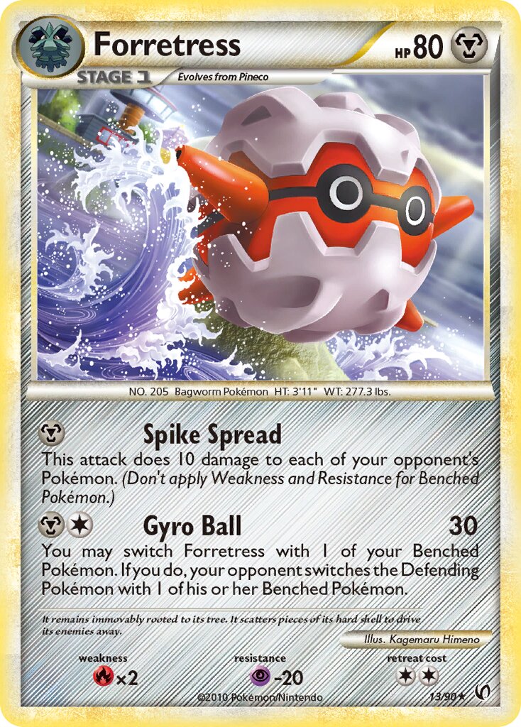 Forretress 013 — Undaunted (English Pokémon TCG card)