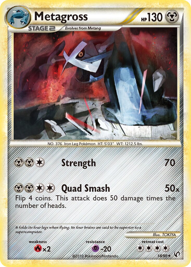 Metagross 018 — Undaunted (English Pokémon TCG card)