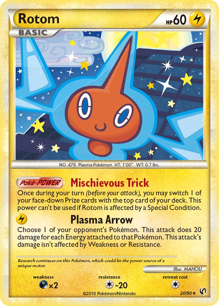 Rotom 020 — Undaunted (English Pokémon TCG card)