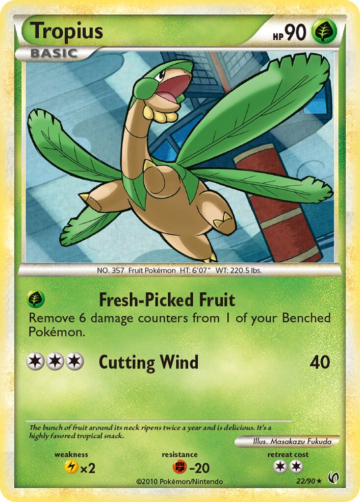 Tropius 022 — Undaunted (English Pokémon TCG card)