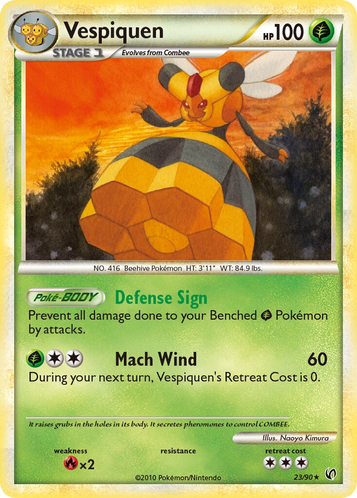 Vespiquen 023 — Undaunted (English Pokémon TCG card)