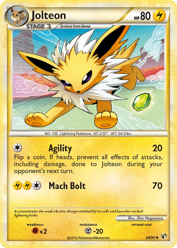 Jolteon 028 — Undaunted (English Pokémon TCG card)