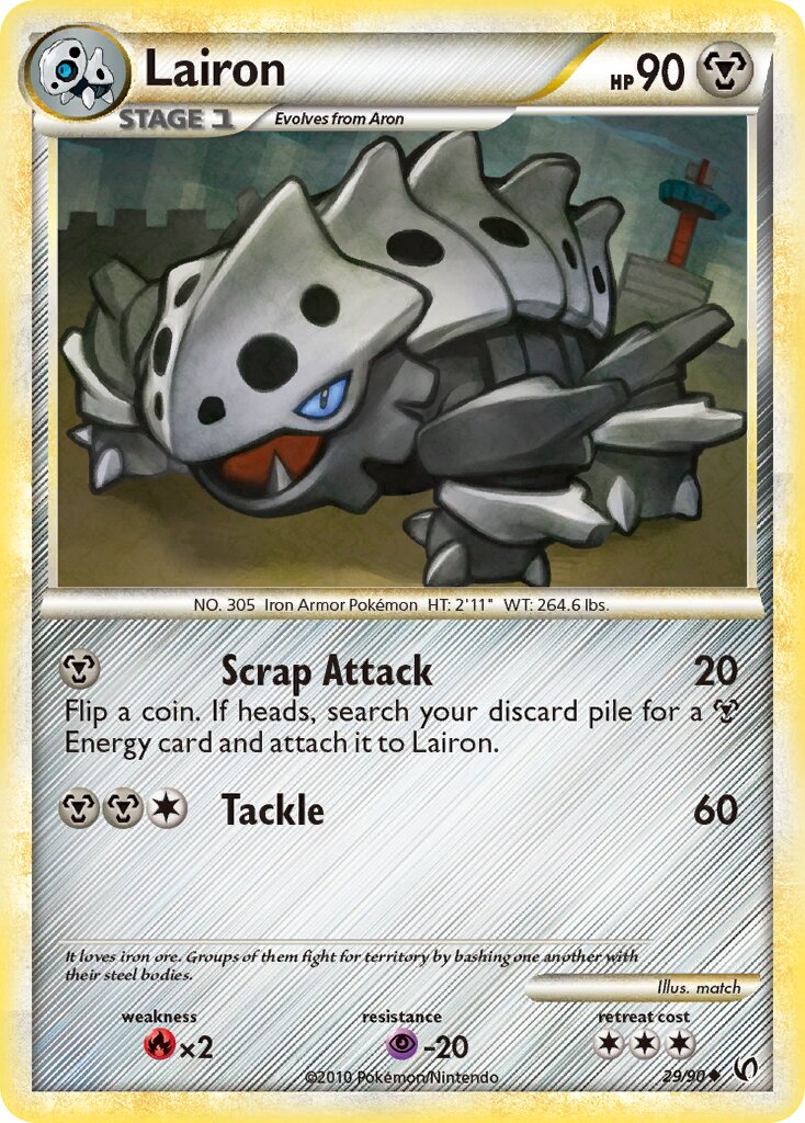 Lairon 029 — Undaunted (English Pokémon TCG card)