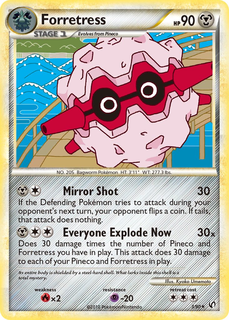 Forretress 003 — Undaunted (English Pokémon TCG card)
