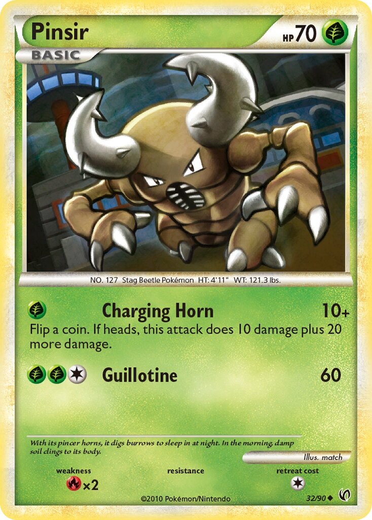 Pinsir 032 — Undaunted (English Pokémon TCG card)