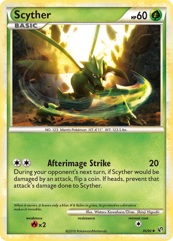 Scyther 036 — Undaunted (English Pokémon TCG card)