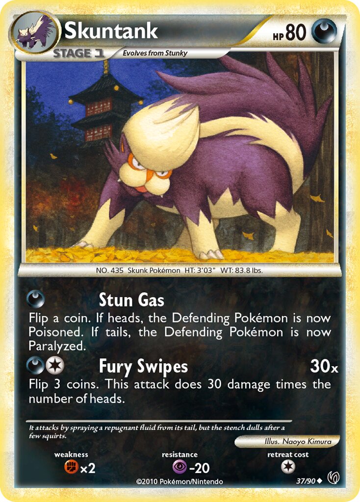 Skuntank 037 — Undaunted (English Pokémon TCG card)