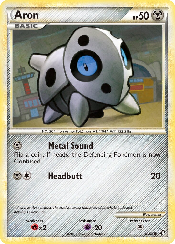 Aron 042 — Undaunted (English Pokémon TCG card)