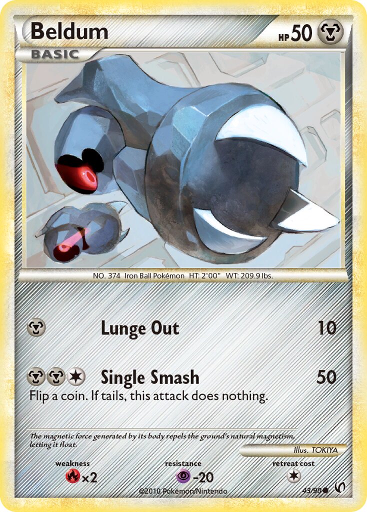 Beldum 043 — Undaunted (English Pokémon TCG card)