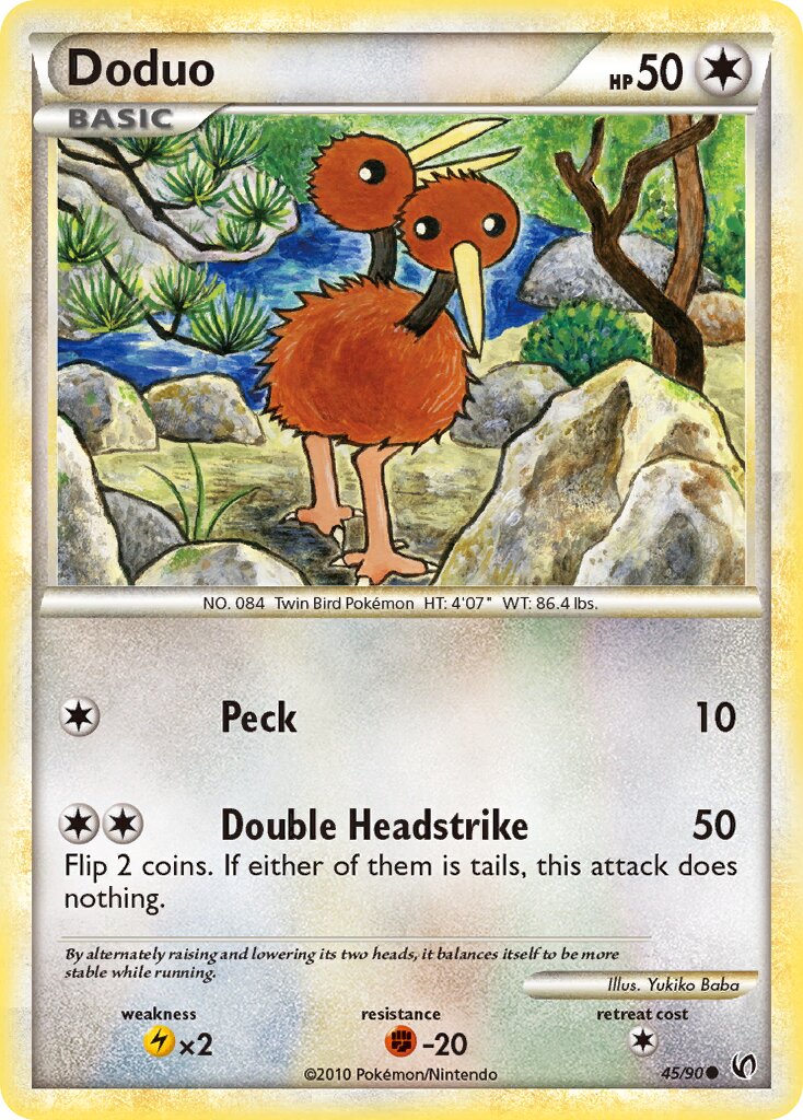 Doduo 045 — Undaunted (English Pokémon TCG card)