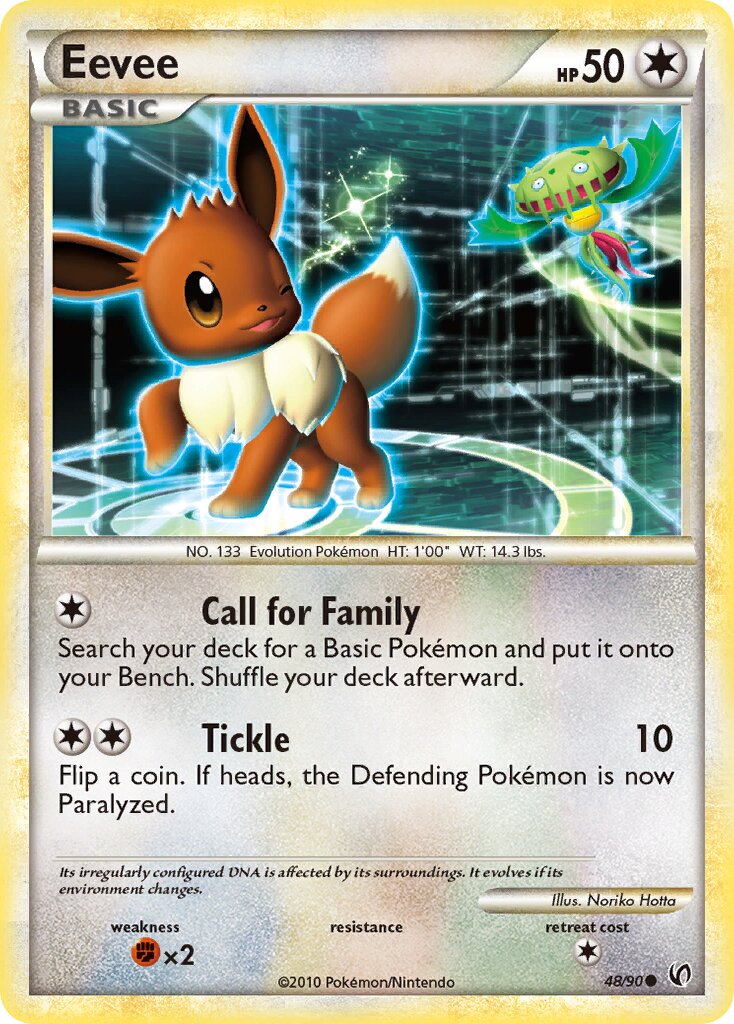 Eevee 048 — Undaunted (English Pokémon TCG card)