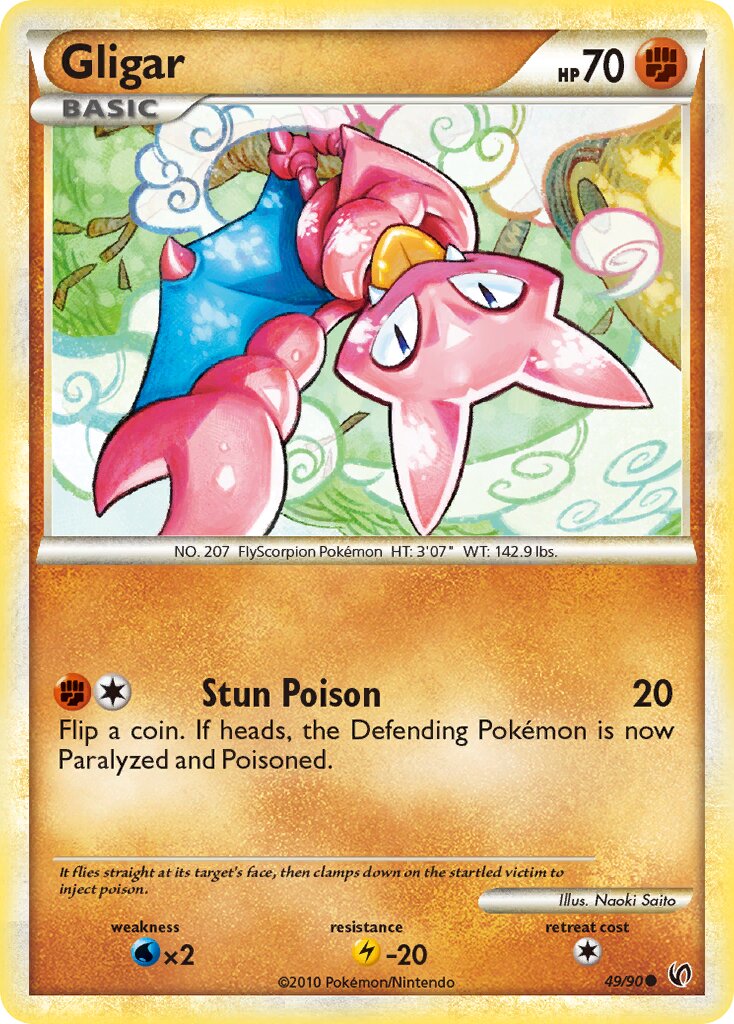 Gligar 049 — Undaunted (English Pokémon TCG card)