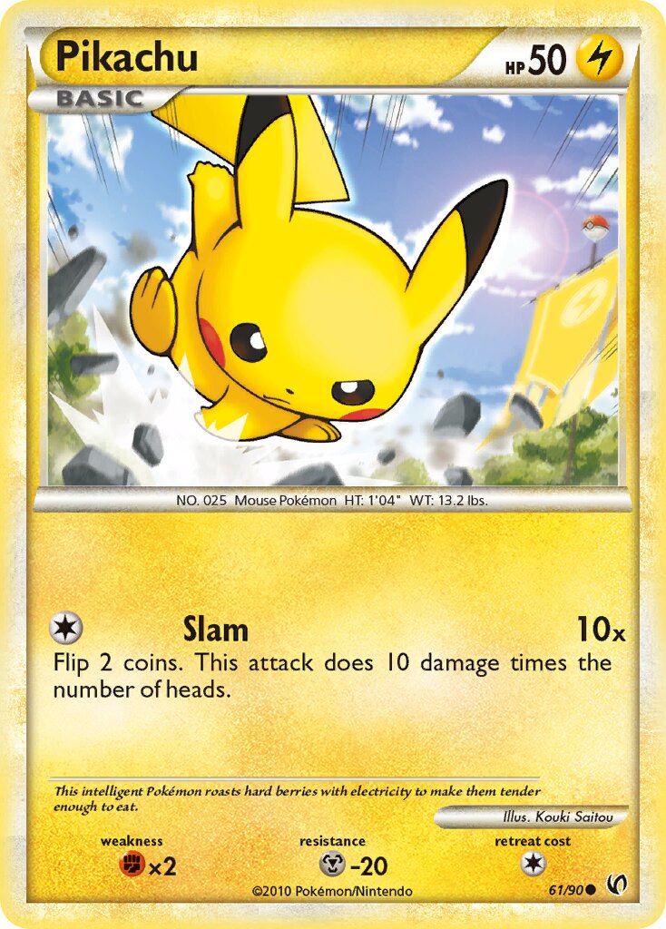 Pikachu 061 — Undaunted (English Pokémon TCG card)