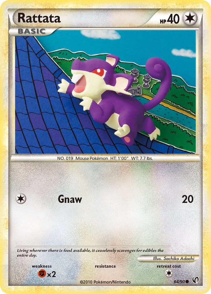 Rattata 064 — Undaunted (English Pokémon TCG card)