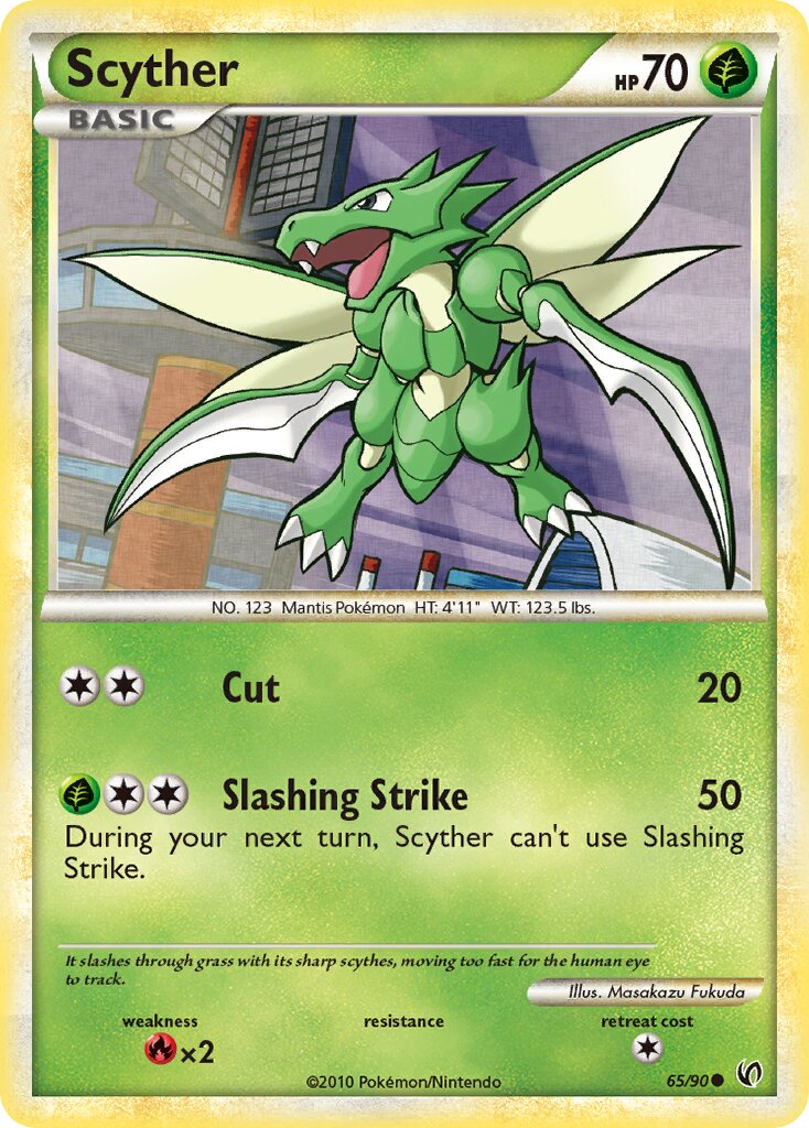 Scyther 065 — Undaunted (English Pokémon TCG card)