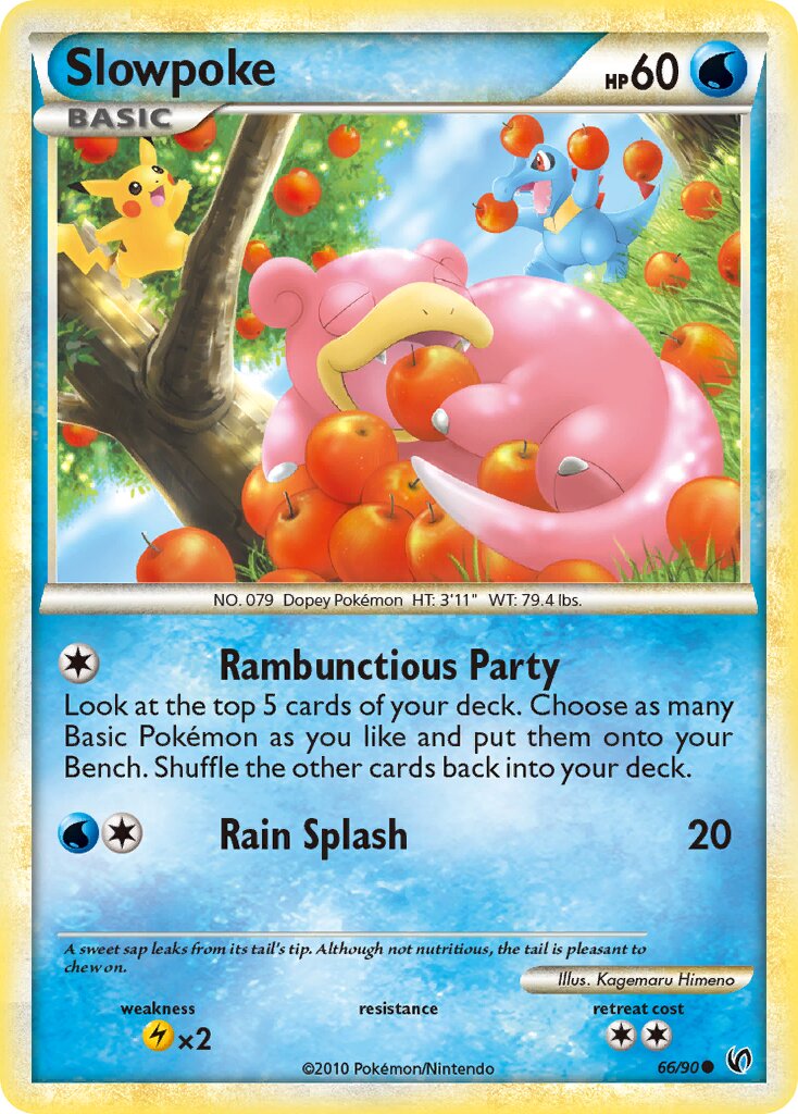 Slowpoke 066 — Undaunted (English Pokémon TCG card)