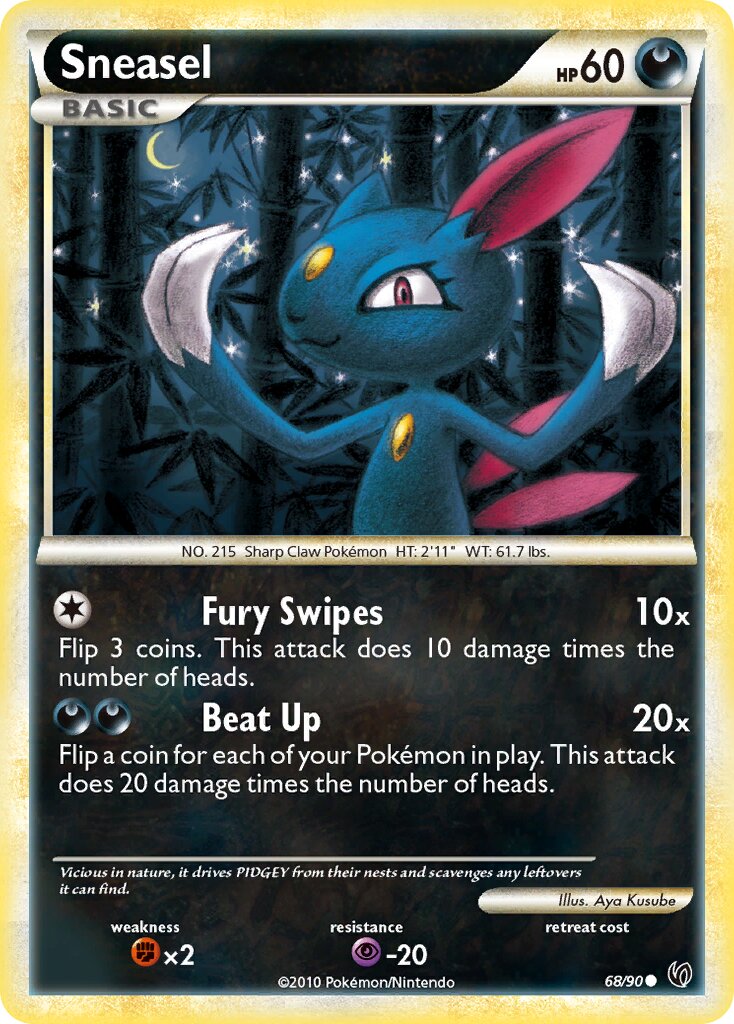 Sneasel 068 — Undaunted (English Pokémon TCG card)