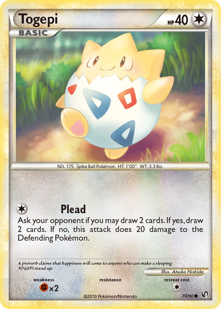 Togepi 070 — Undaunted (English Pokémon TCG card)