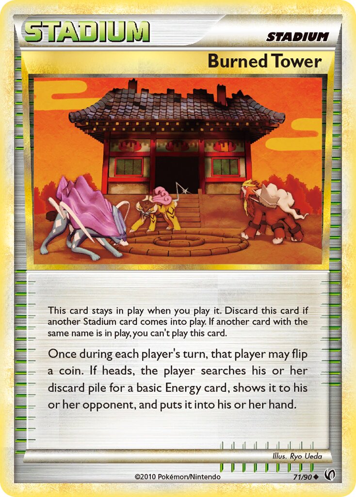 Burned Tower 071 — Undaunted (English Pokémon TCG card)