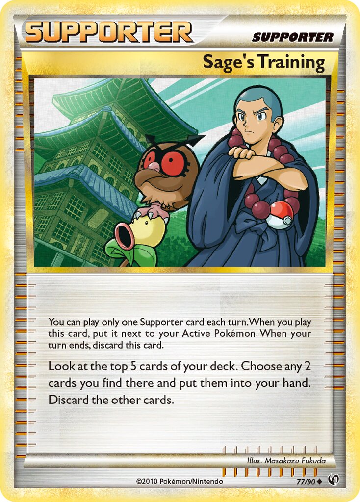 Sage's Training 077 — Undaunted (English Pokémon TCG card)