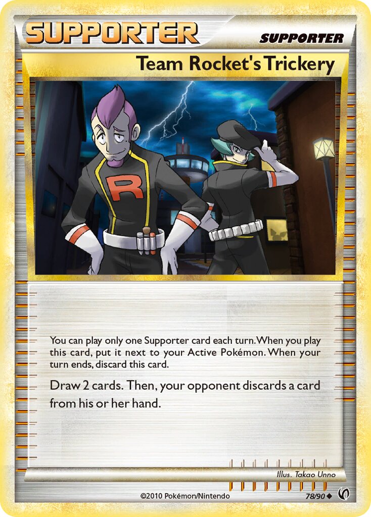 Team Rocket's Trickery 078 — Undaunted (English Pokémon TCG card)