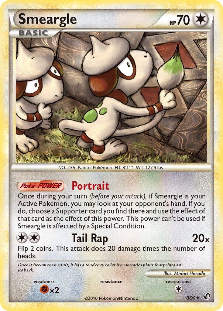Smeargle 008 — Undaunted (English Pokémon TCG card)