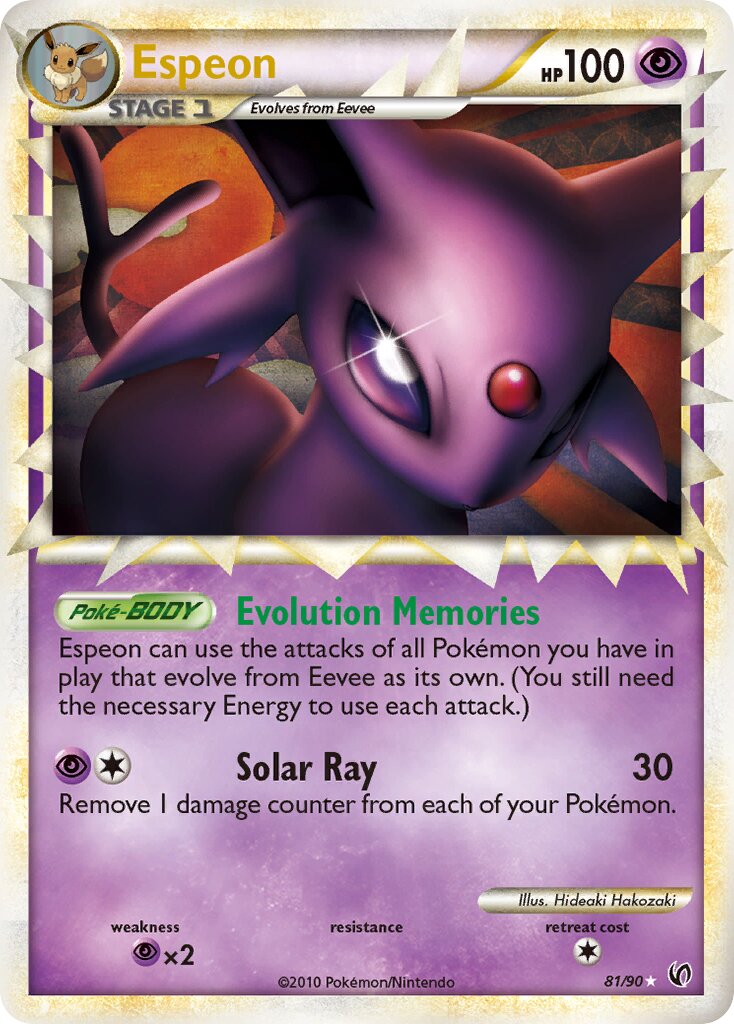 Espeon 081 — Undaunted (English Pokémon TCG card)