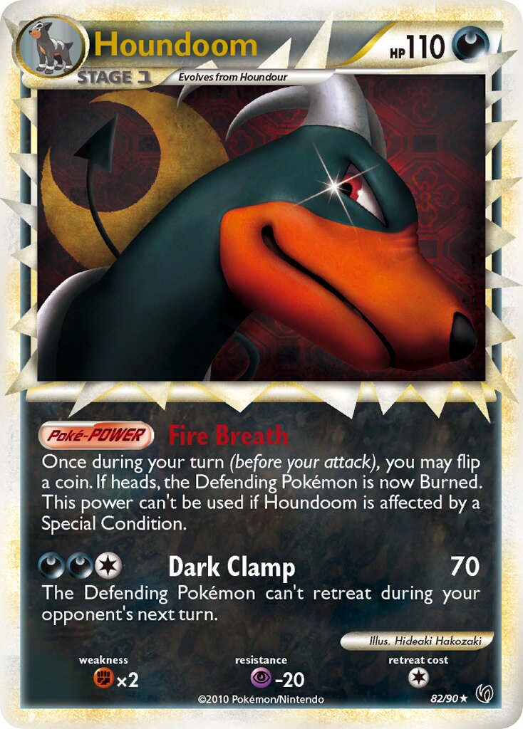 Houndoom 082 — Undaunted (English Pokémon TCG card)