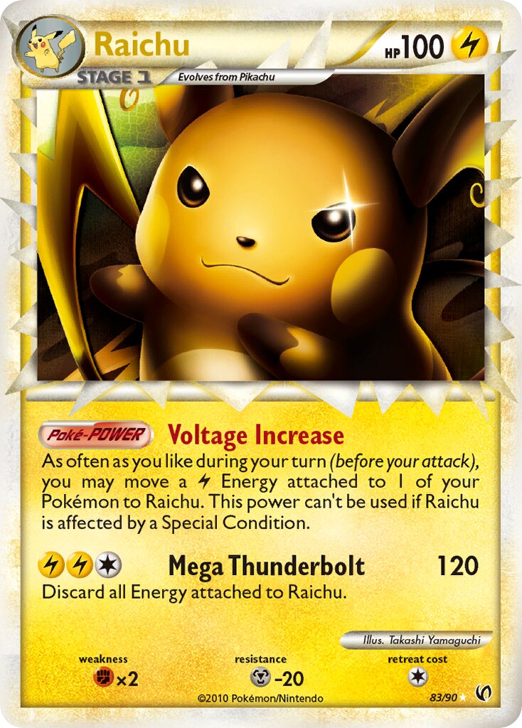 Raichu 083 — Undaunted (English Pokémon TCG card)